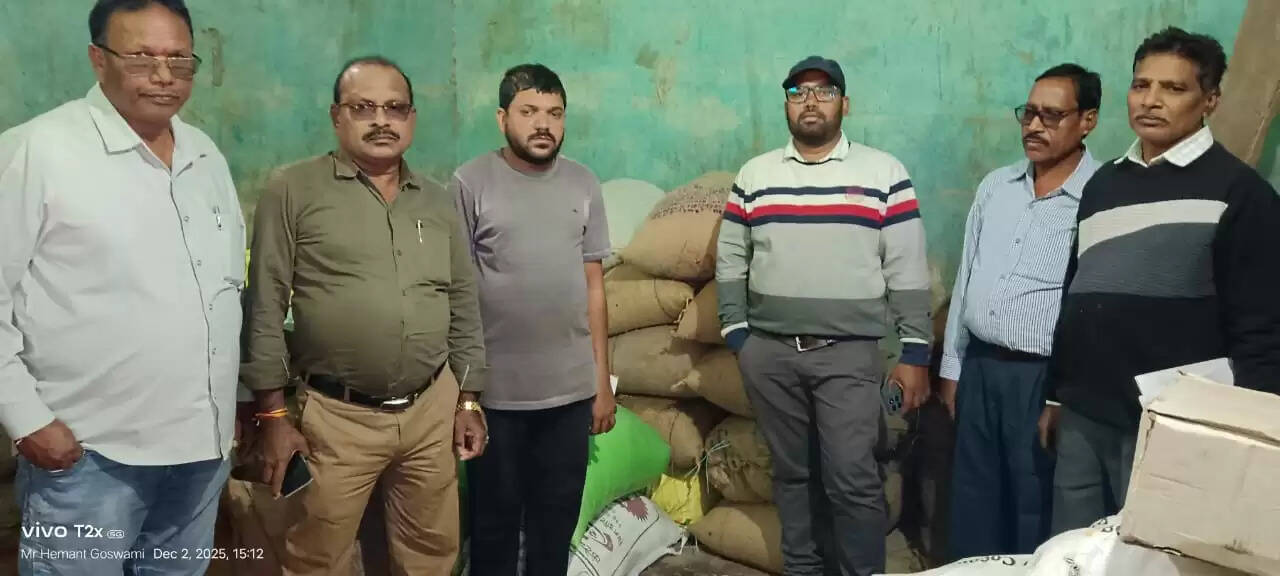 धमतरी: उड़नदस्ता दल की कार्रवाई,123.20 क्विंटल अवैध धान जब्त