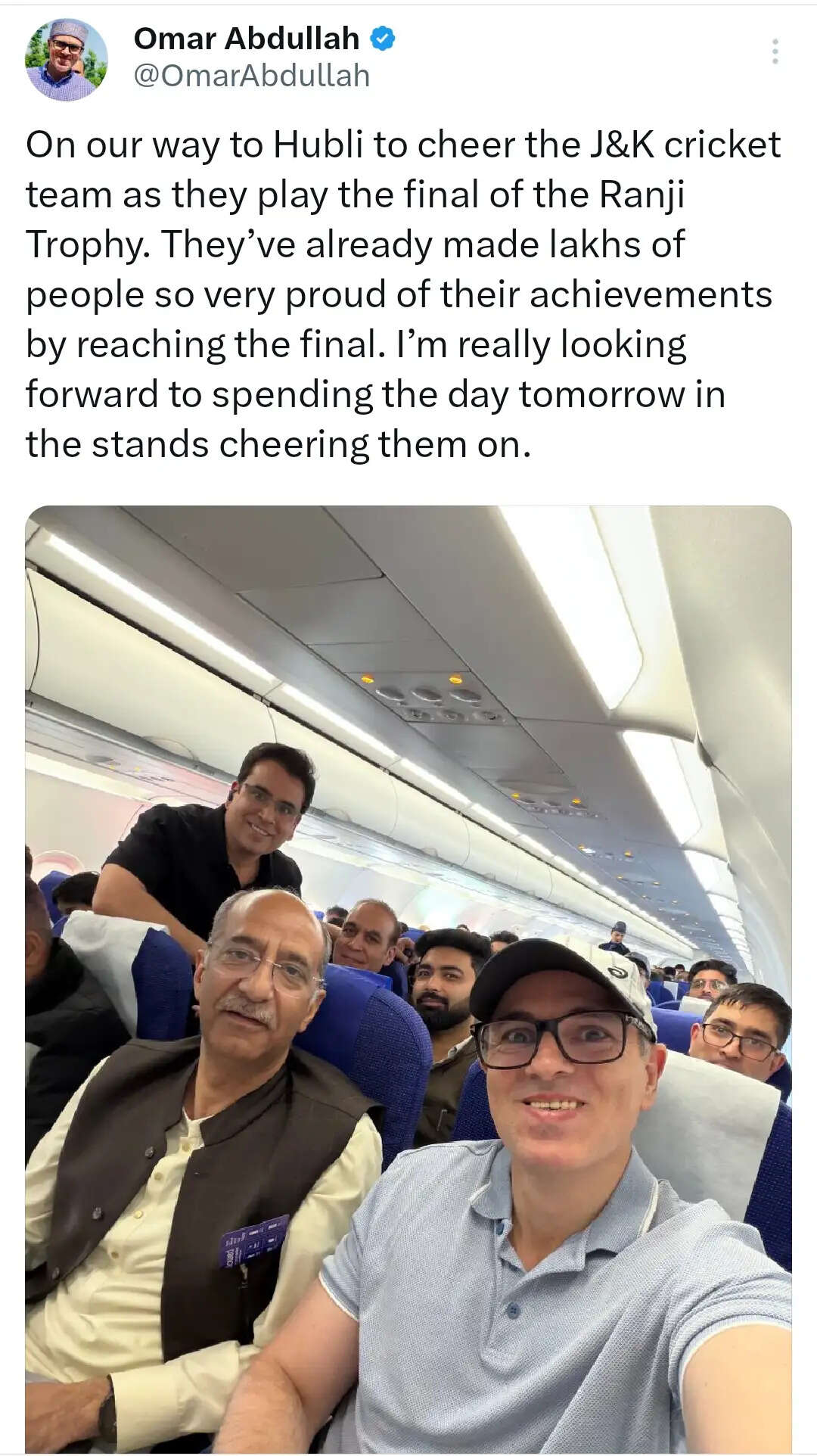 रणजी ट्रॉफी: जीत की दहलीज पर जम्मू-कश्मीर, शनिवार को हुब्बली पहुंचेंगे मुख्यमंत्री उमर अब्दुल्ला