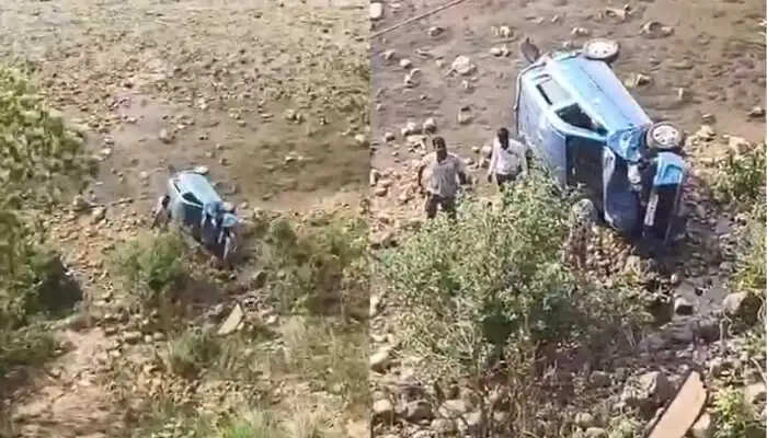 नाहन-कालाअंब मार्ग पर कार अचानक अनियंत्रित होकर मारकंडा नदी में गिरी