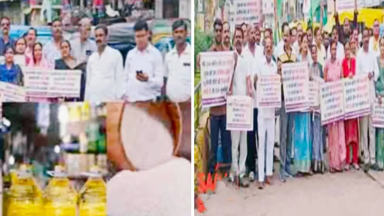 सागरः महंगाई के खिलाफ कांग्रेस ने किया प्रदर्शन
