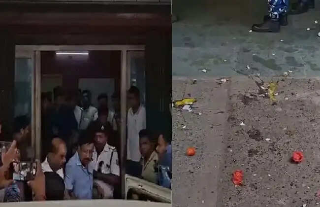 सब्यसाची दत्ता गिरफ्तार, विरोध के बीच गाड़ी पर फेंके गए टमाटर-अंडे और गोबर