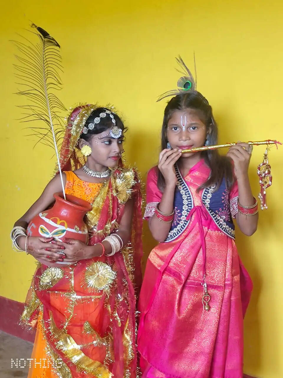 शिशु विद्या मंदिर, बीजुपाड़ा में राधा-कृष्ण रूप सज्जा प्रतियोगिता