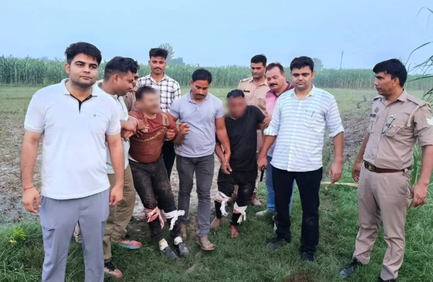 गौकशी के दो आरोपित मुठभेड़ में घायल