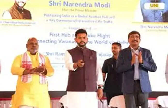 केंद्रीय मंत्री राम मोहन नायडू ने वाराणसी से पहली ‘ईजी कनेक्ट’ फ्लाइट लॉन्च की