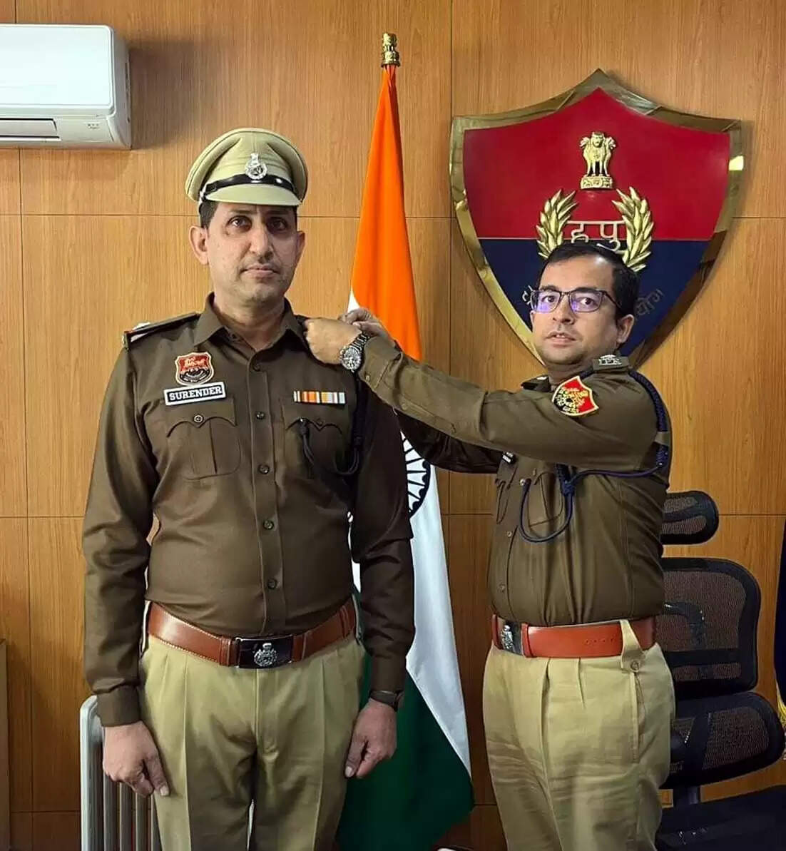 हिसार : मुख्य सिपाही सुरेंद्र सिंह सहायक उप निरीक्षक पद पर पदोन्नत