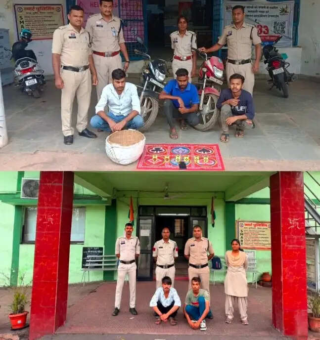 ऑपरेशन अंकुश के तहत पुलिस की बड़ी कार्रवाई, पुसौर और पूंजीपथरा से 5 जुआरी गिरफ्तार