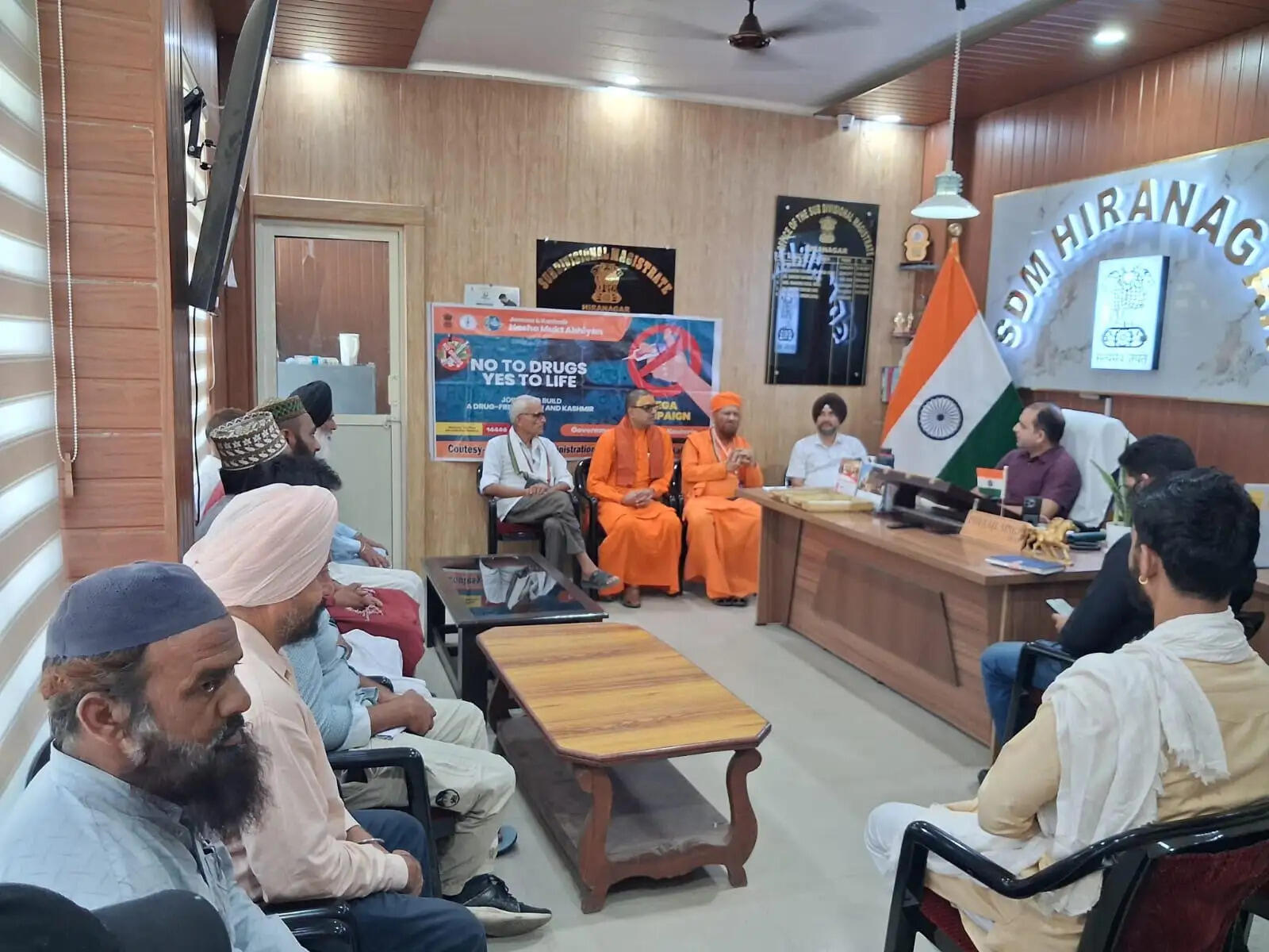हीरानगर में नशा मुक्त अभियान को लेकर सर्वधर्म बैठक, जागरूकता बढ़ाने पर जोर