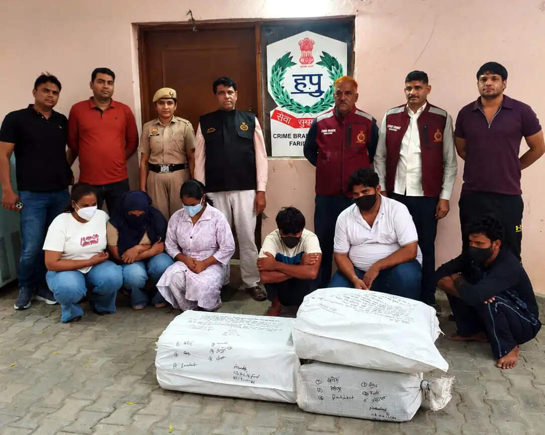 ओडिशा से फरीदाबाद गांजा तस्करी के लिए आए छह आरोपी गिरफ्तार
