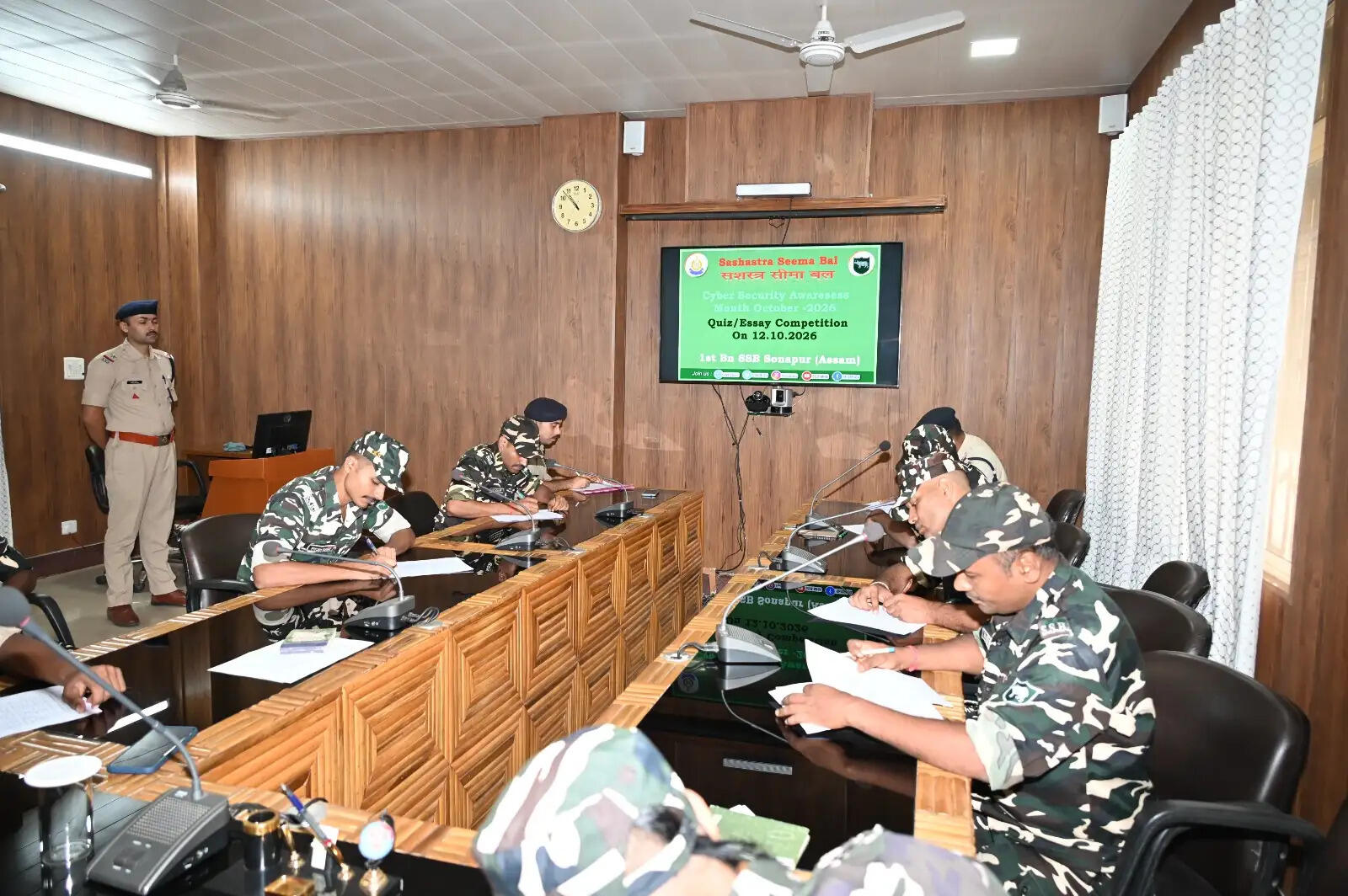 एसएसबी प्रथम वाहिनी मुख्यालय सोनापुर में साइबर सुरक्षा पर जागरूकता कार्यक्रम आयोजित