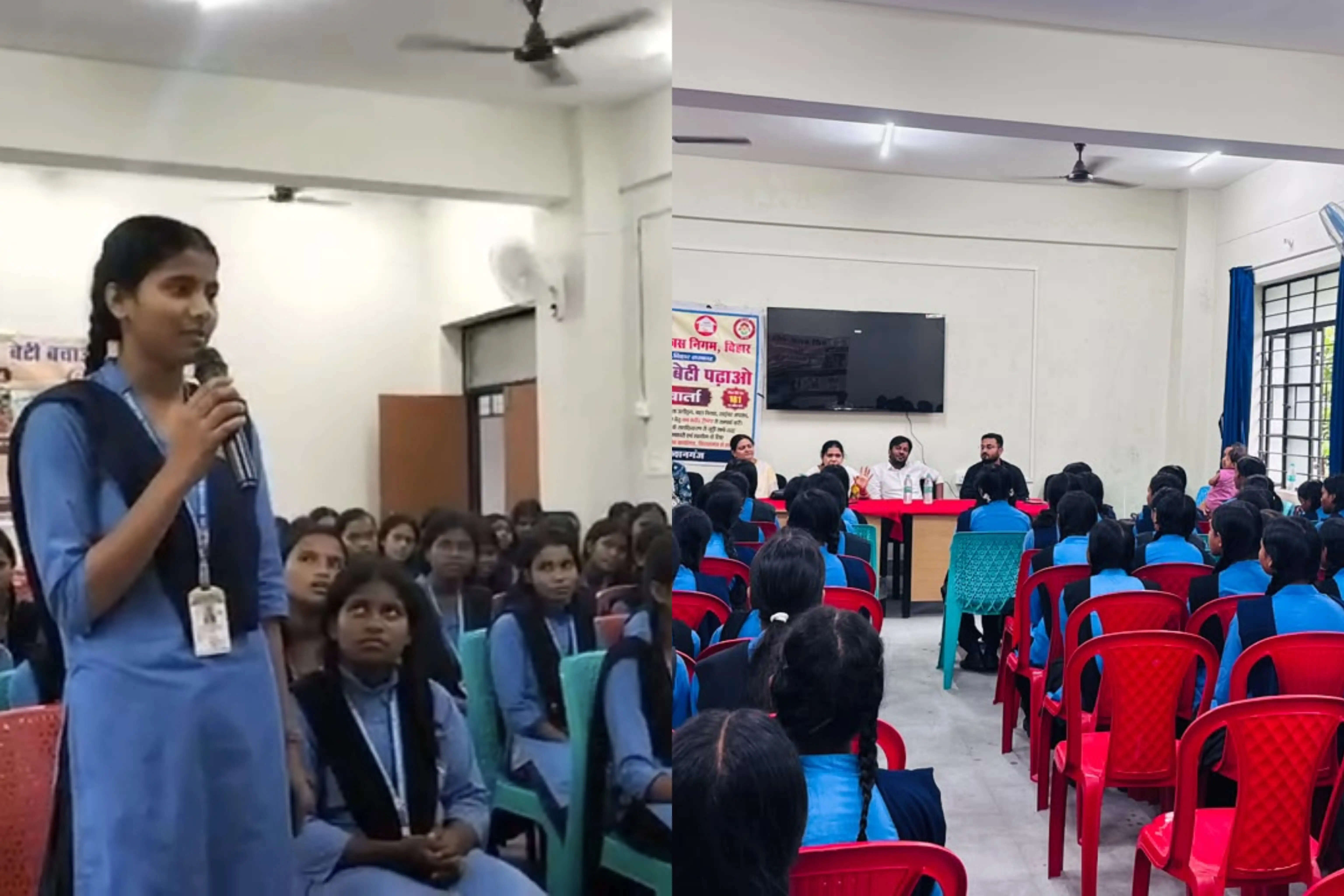 डॉ. अंबेडकर आवासीय बालिका विद्यालय में सखी वार्ता, बेटियों को आत्मनिर्भर बनाने का संदेश