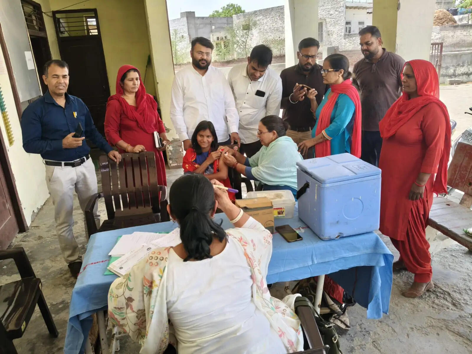 जींद : जिला में चलाया गया एचपीवी वैक्सीन ड्राइव