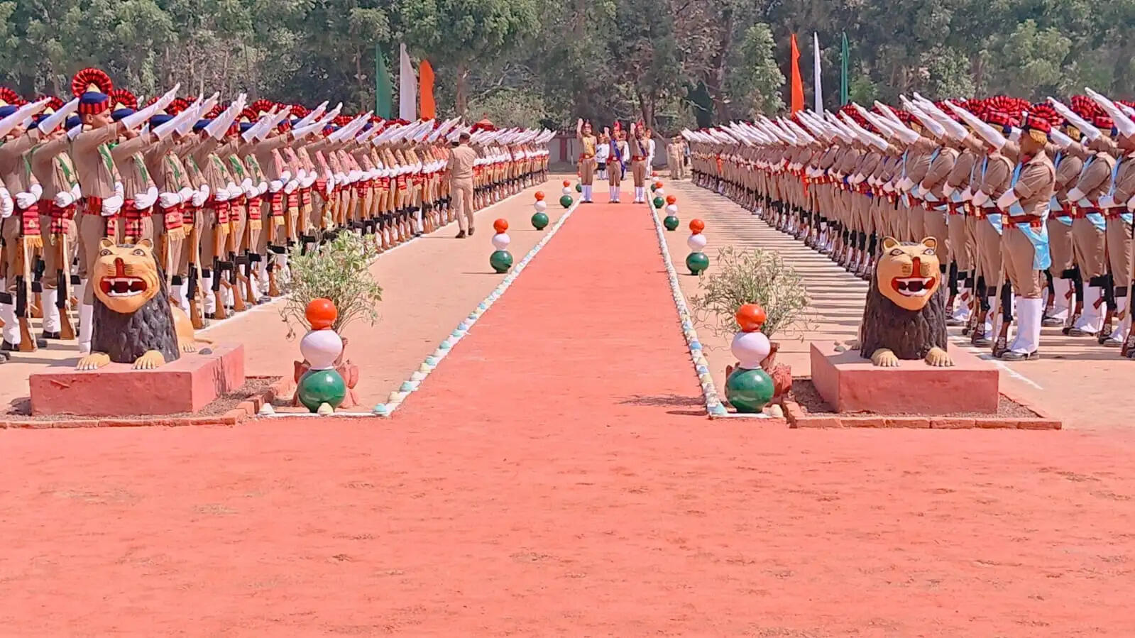 रामनगर पीएसी 36वीं वाहिनी के दीक्षांत समारोह ग्रैंड परेड की हुई रिहर्सल, 26 अप्रैल को समारोह