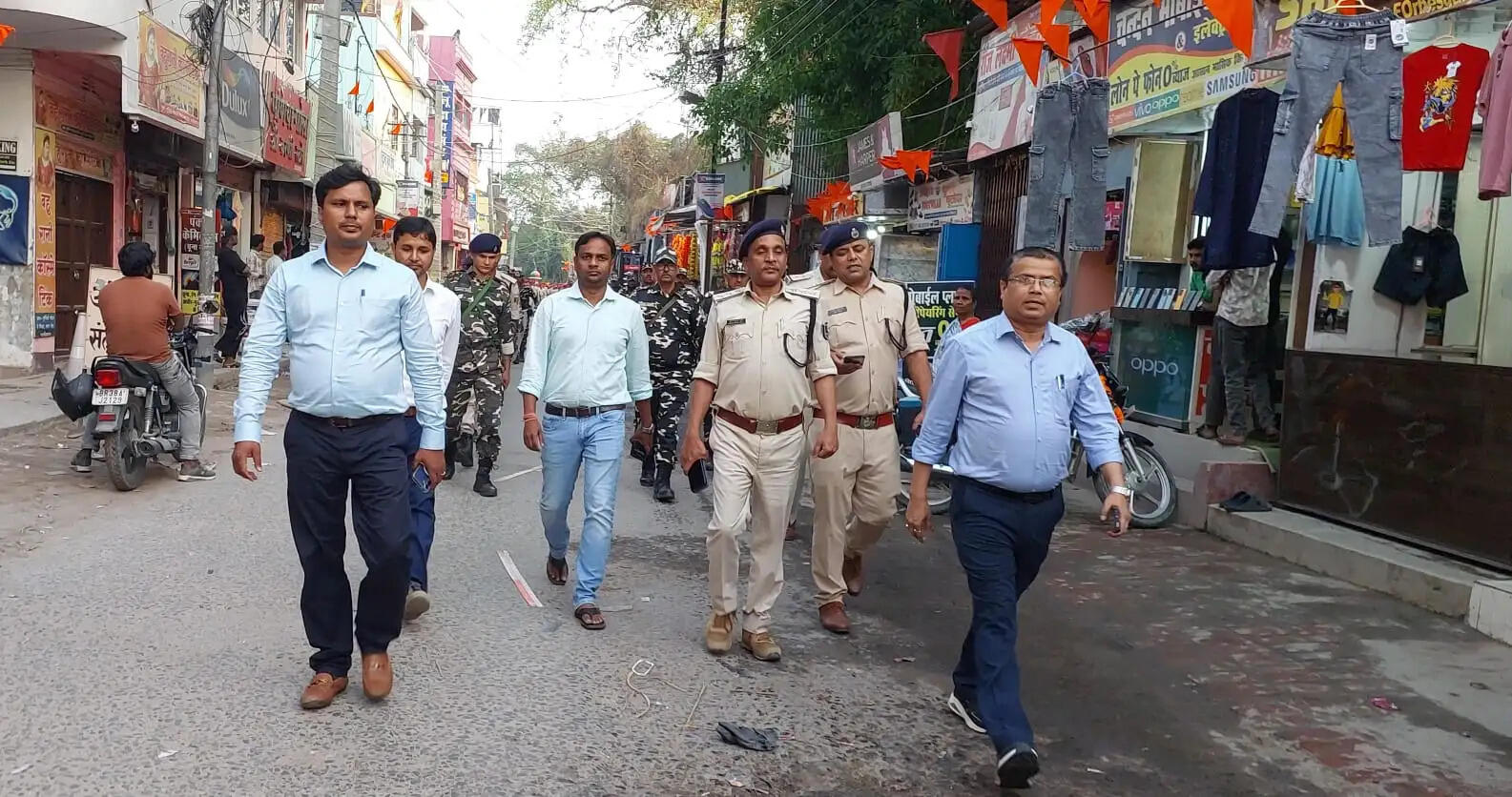 रामनवमी रथ यात्रा को लेकर फ्लैग मार्च, सुरक्षा व्यवस्था पुख्ता रखने का दावा