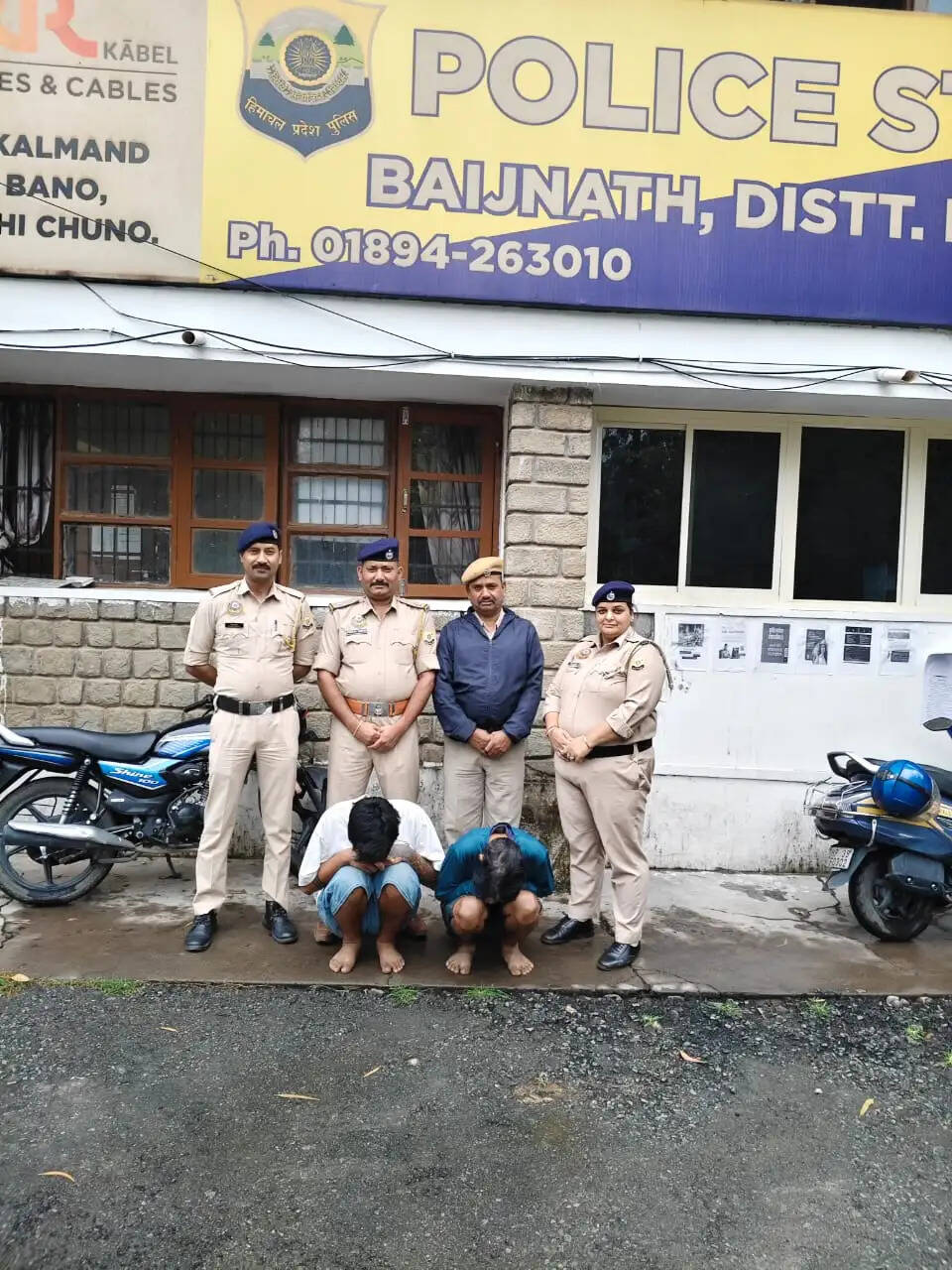 बैजनाथ और कांगड़ा में दो मामलों में 18.81 ग्राम चिट्टा बरामद, चार गिरफ्तार