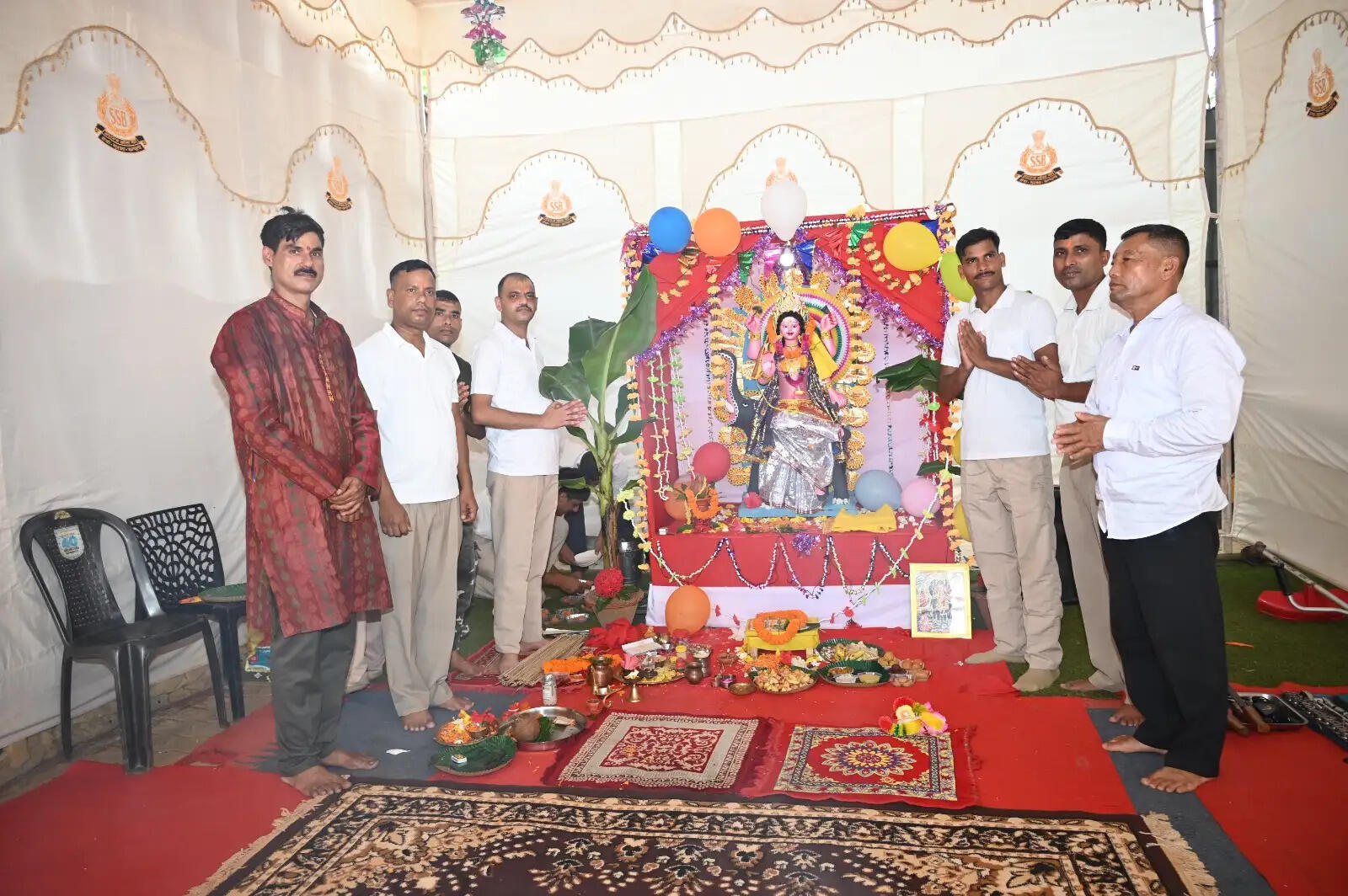 सोनापुर में एसएसबी की प्रथम वाहिनी में श्रद्धापूर्वक मनाई गई विश्वकर्मा पूजा