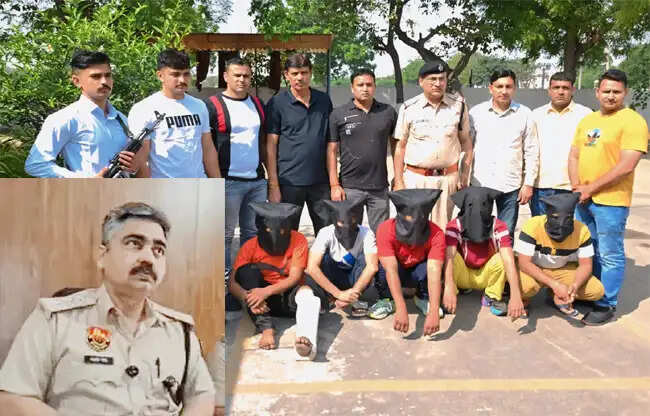 सोनीपत&nbsp;में&nbsp;करोड़ों रुपये की फिरौती मांगने वाले पांच शार्प शूटर गिरफ्तार