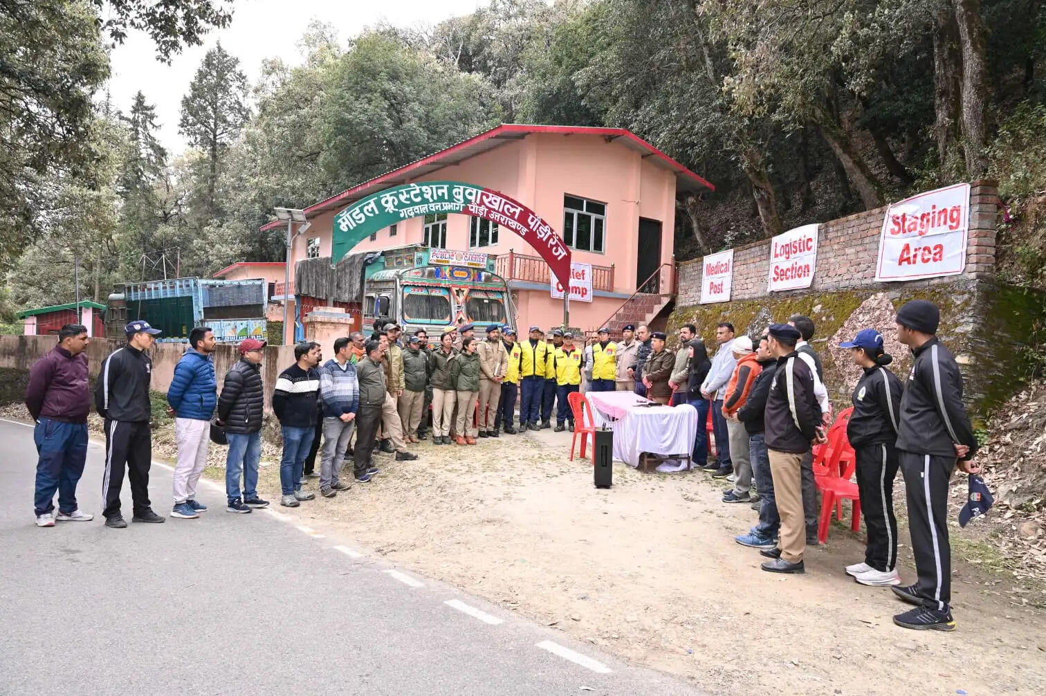 पौड़ी में आपदा से निपटने को लेकर मॉक ड्रिल