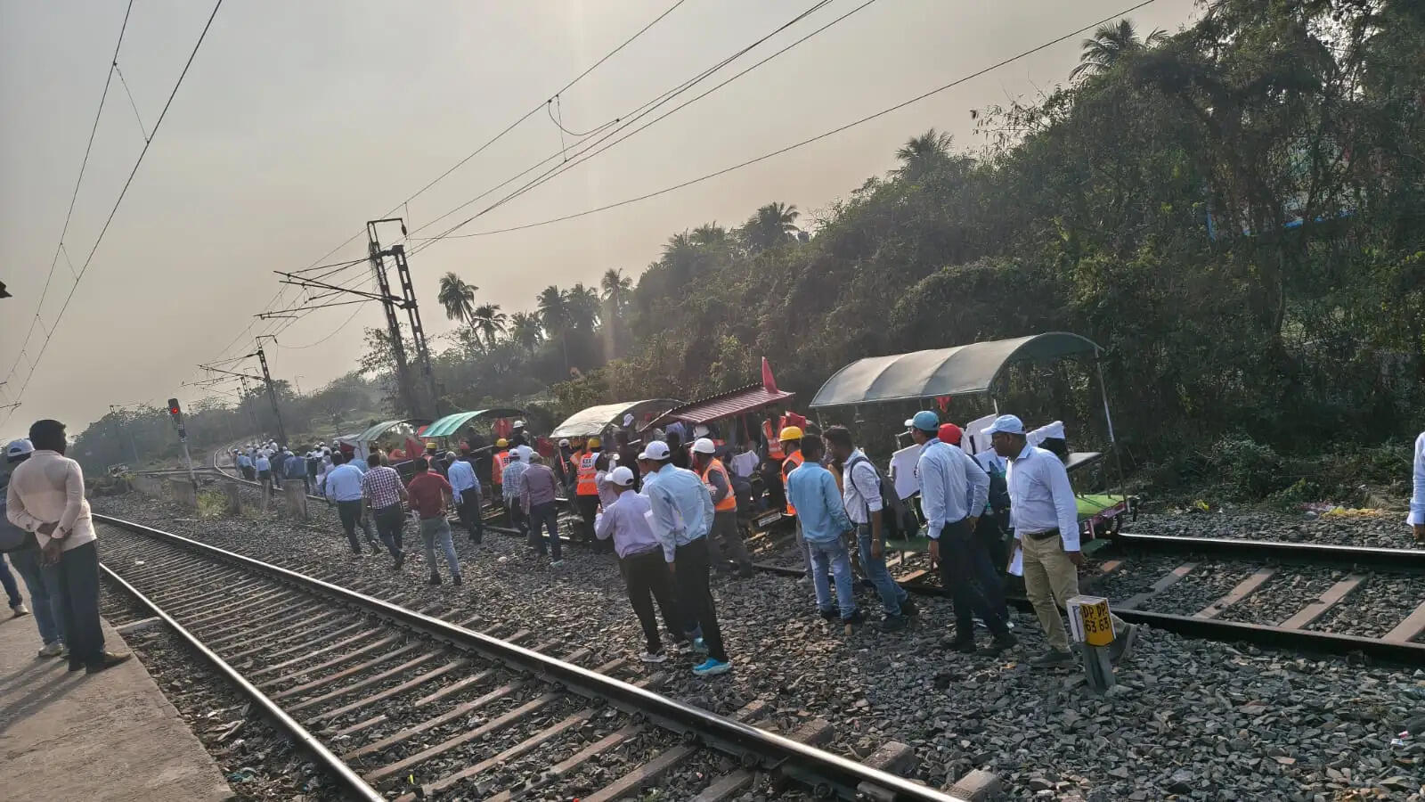 रेलवे सुरक्षा आयुक्त ने संतरागाछी–सांकराइल लिंक लाइन का किया निरीक्षण