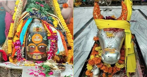 उज्जैन:&nbsp;भस्म आरती में राजा स्वरूप में सजे महाकाल,&nbsp;रजत मुकुट-चंद्र, मुंडमाल और रुद्राक्ष से हुआ अलंकरण