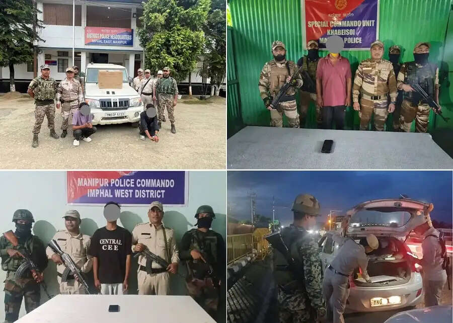 मणिपुर में दो किलो हेरोइन बरामद, दो तस्कर गिरफ्तार; पीएलए और एनआरएफएम के दो उग्रवादी भी पकड़े गए