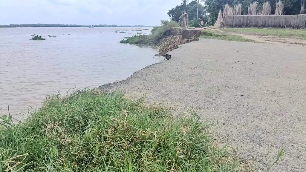 गंगा की कटान से दहशत में बलागढ़ के चरखोयरामारी के लोग, स्थायी समाधान की मांग