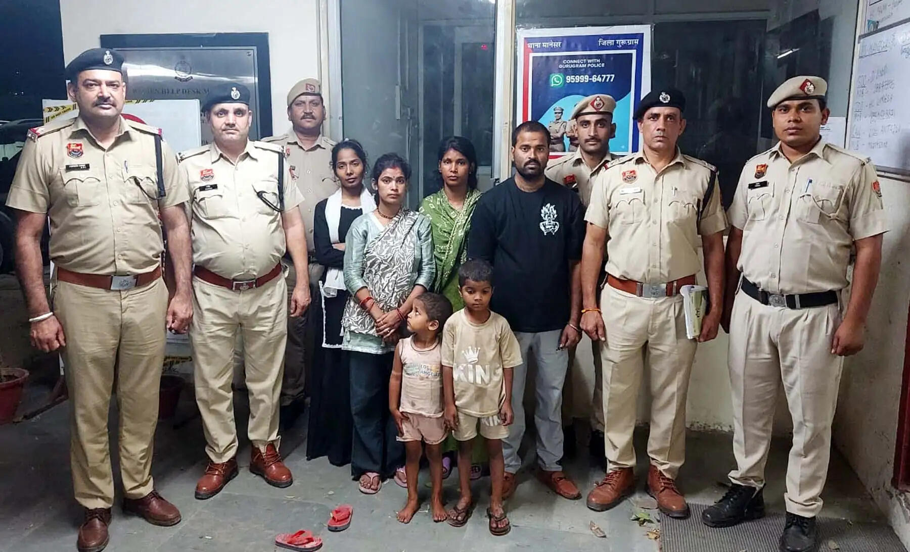 गुरुग्राम: 60 पुलिसकर्मियों ने 60 मिनट में तलाशे गुम हुए दो बच्चे
