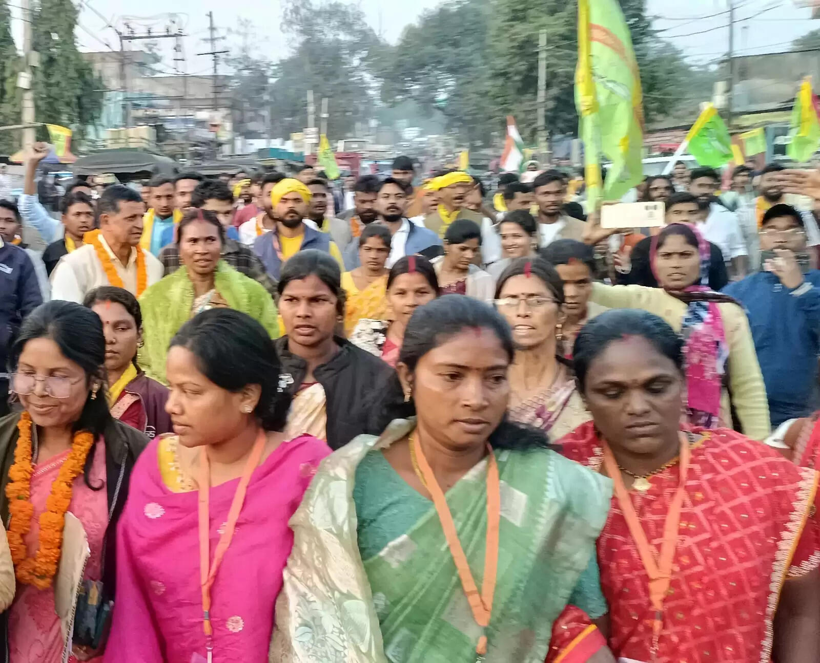 रामगढ़ जिले में छात्र अधिकार पदयात्रा का हुआ स्वागत