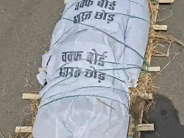 भाेपाल:&nbsp;वक्फ बोर्ड के विरोध में सड़क पर उतरी भगवा पार्टी, प्रतीकात्मक अर्थी निकालकर किया प्रदर्शन