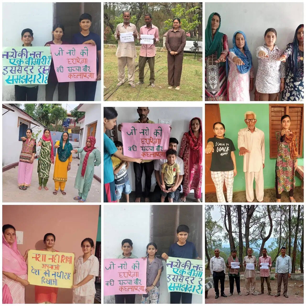 स्वयंसेवकों ने घर-घर जाकर लोगों को नशे के दुष्प्रभावों के प्रति किया जागरूक