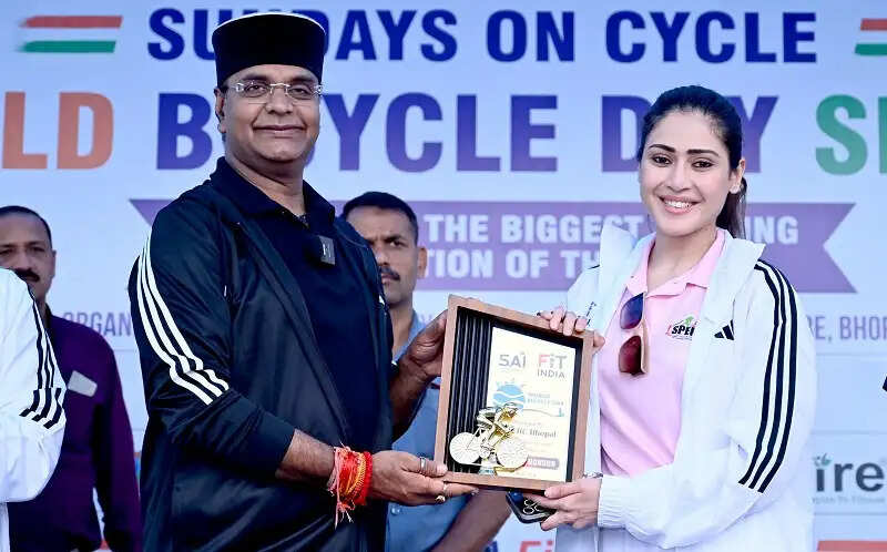 (अपडेट) भोपालः टीटी नगर स्टेडियम से गूंजा फिट इंडिया का संदेश