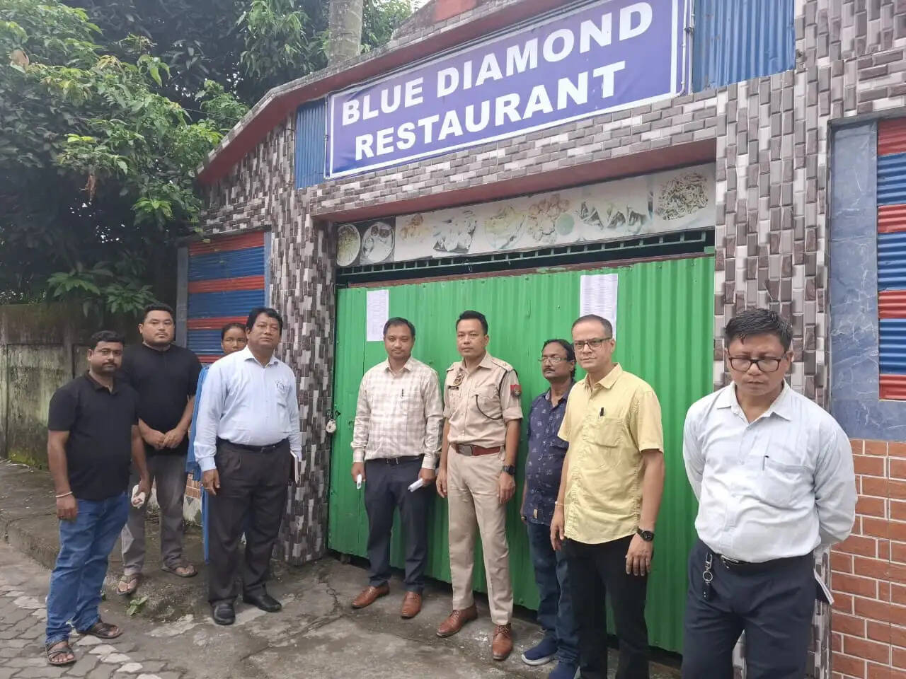 ब्लू डायमंड रेस्टोरेंट को सील करने का आदेश