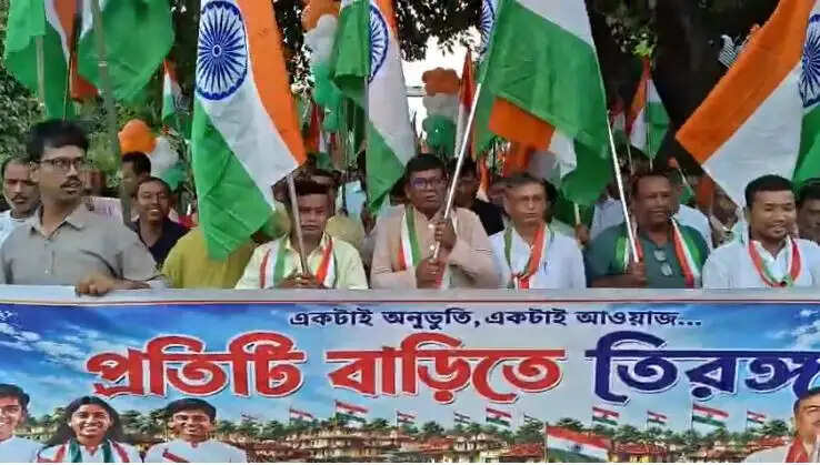 हर घर तिरंगा यात्रा में विधानसभा अध्यक्ष और राज्यमंत्री हुए शामिल