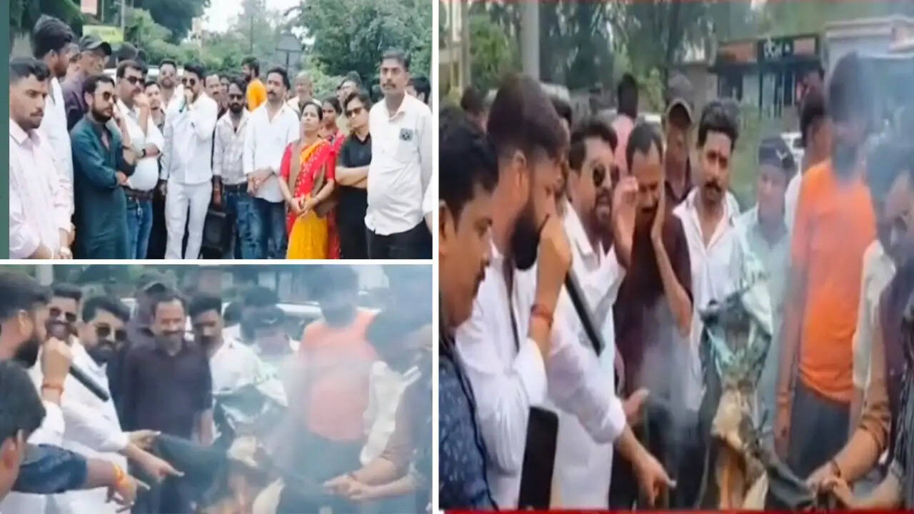 सागर: आरक्षण व्यवस्था के खिलाफ सवर्ण समाज ने किया प्रदर्शन