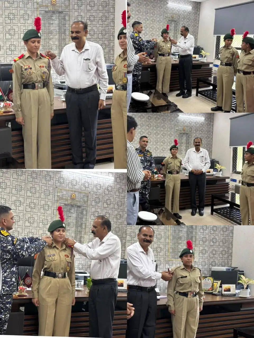 जीडीसी कठुआ में एनसीसी रैंक समारोह आयोजित