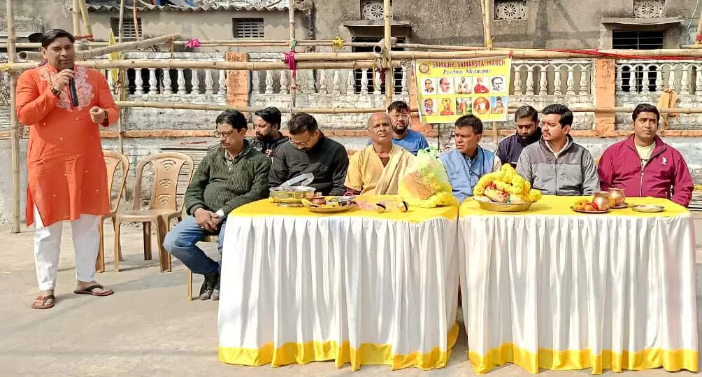 खड़गपुर में सामाजिक समरसता मंच का गौपूजन, ‘गौ से ही गति है’ का दिया संदेश