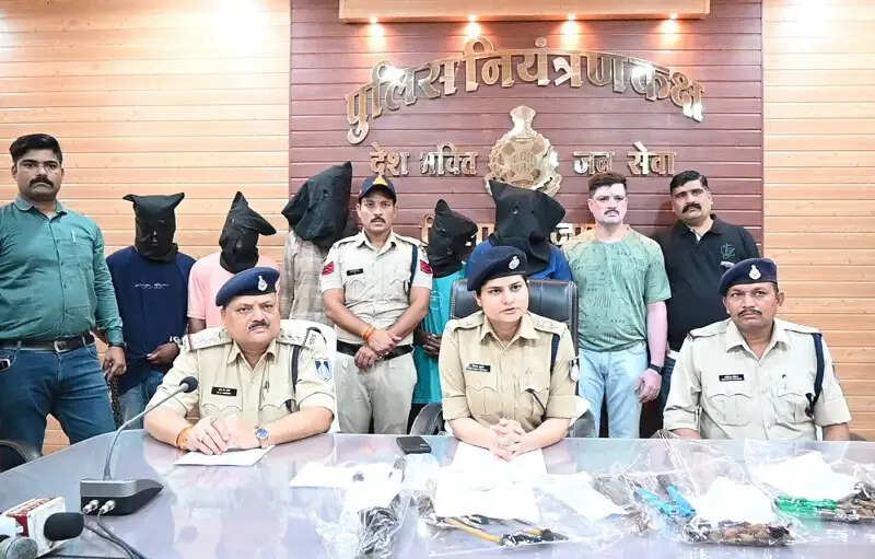 मप्रः शाजापुर पुलिस ने डकैती की वारदात की विफल, 5 आरोपी गिरफ्तार