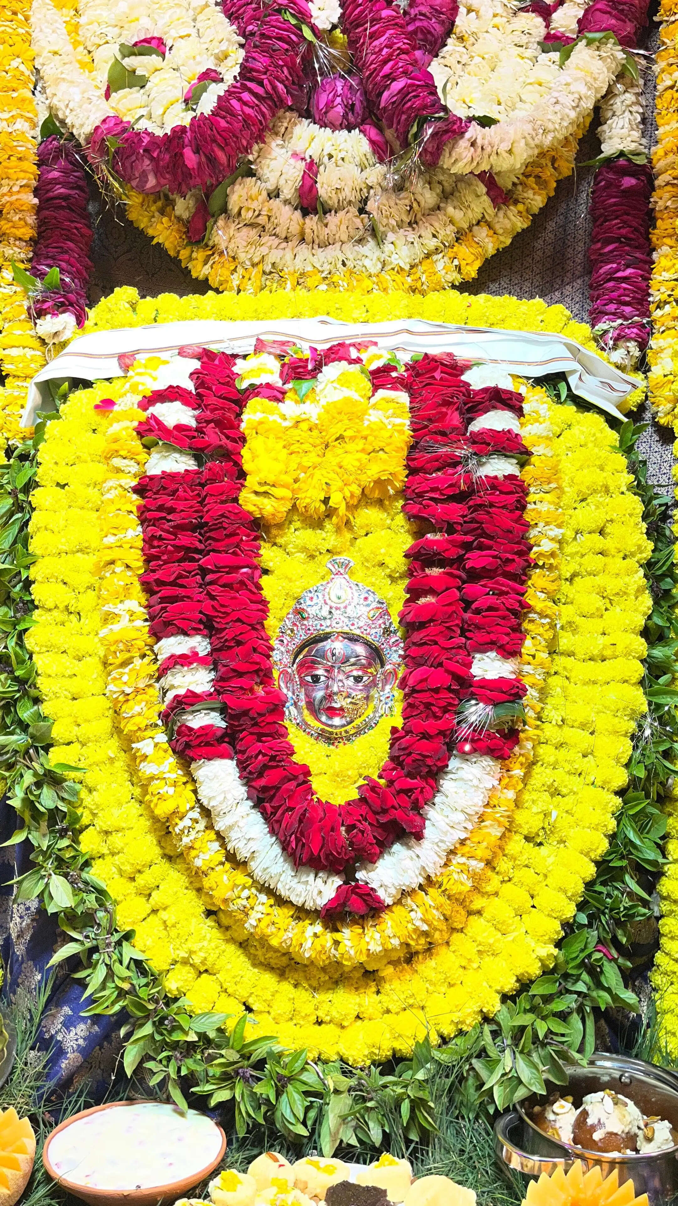 मीरजापुर : शीतला धाम में उमड़ा आस्था का सैलाब, सप्तमी पर कालरात्रि रूप के दर्शन