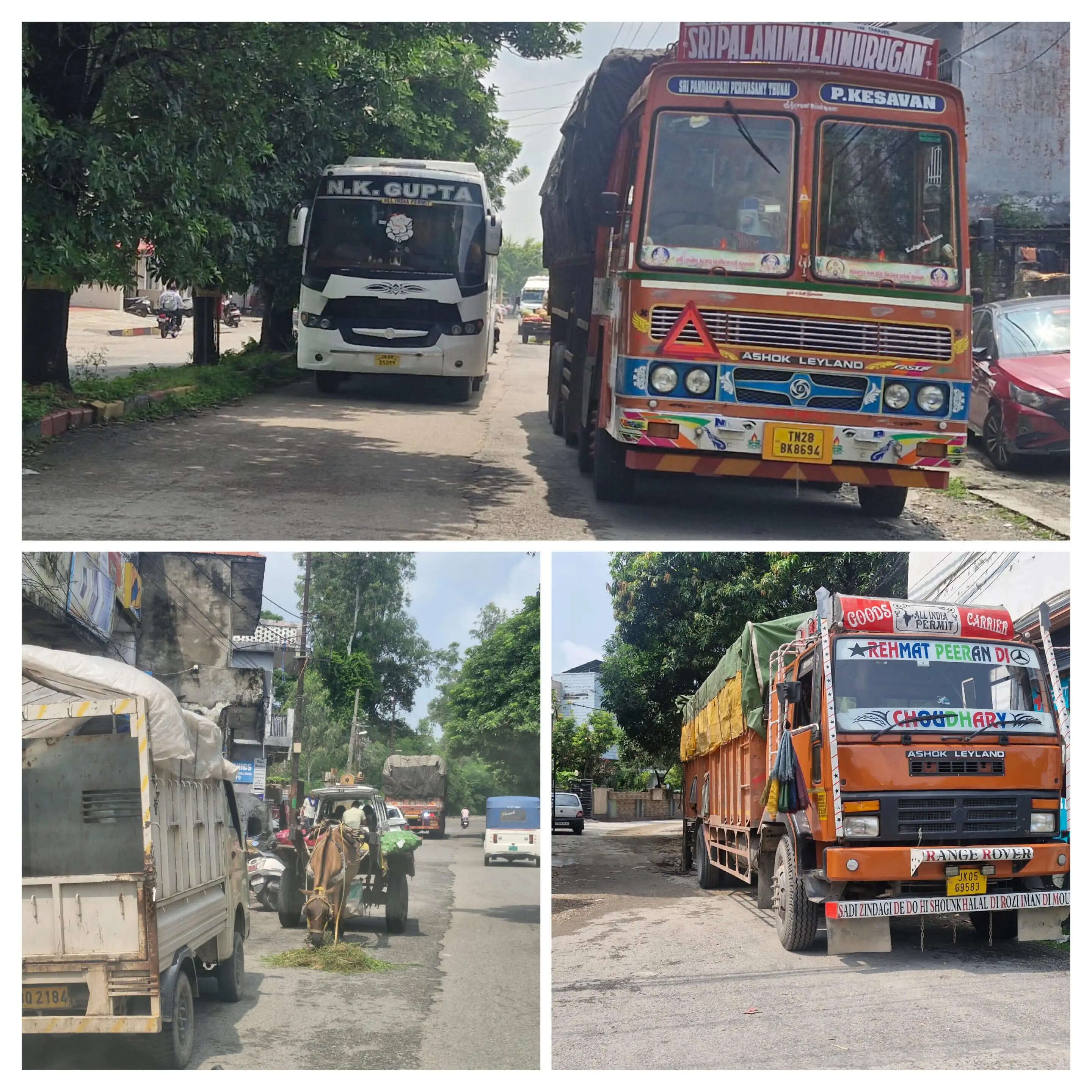 कठुआ शहर में चरमराई यातायात व्यवस्था-मुख्य मार्गों पर खड़े ट्रक बन रहे जाम का कारण, नो-एंट्री व्यवस्था लागू करने की मांग