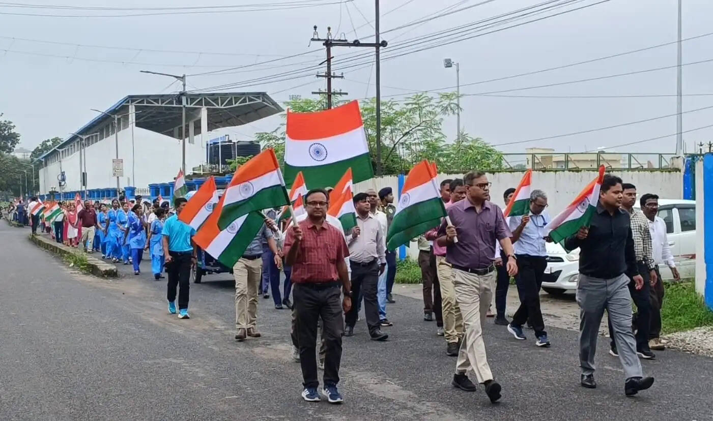 हर घर तिरंगा अभियान के तहत रांची मंडल ने निकाली तिरंगा यात्रा