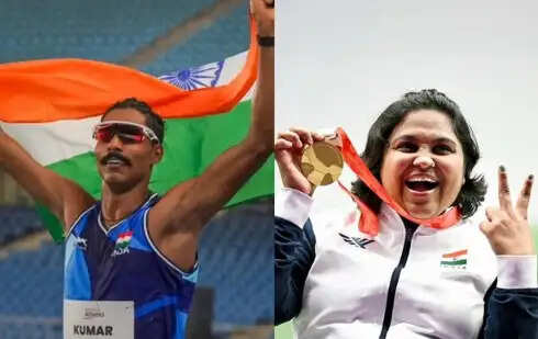 एशियाई पैरा खेलों के समापन समारोह में भारत के ध्वजवाहक होंगे निषाद कुमार और मोना अग्रवाल