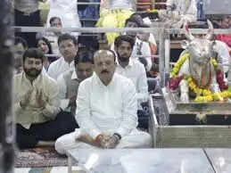 महाकाल के दरबार में पहुंचे दिल्ली के गृहमंत्री और गोवा के कैबिनेट मंत्री, भस्म और दद्योदक आरती में हुए शामिल