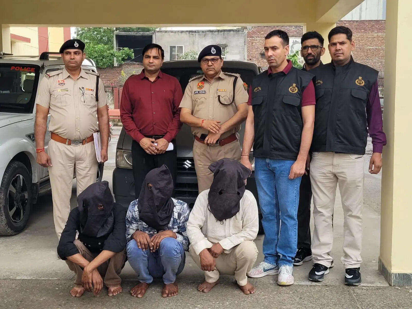 पलवल में 95 लाख की लूट का मास्टरमाइंड निकला चालक, तीन आरोपी गिरफ्तार