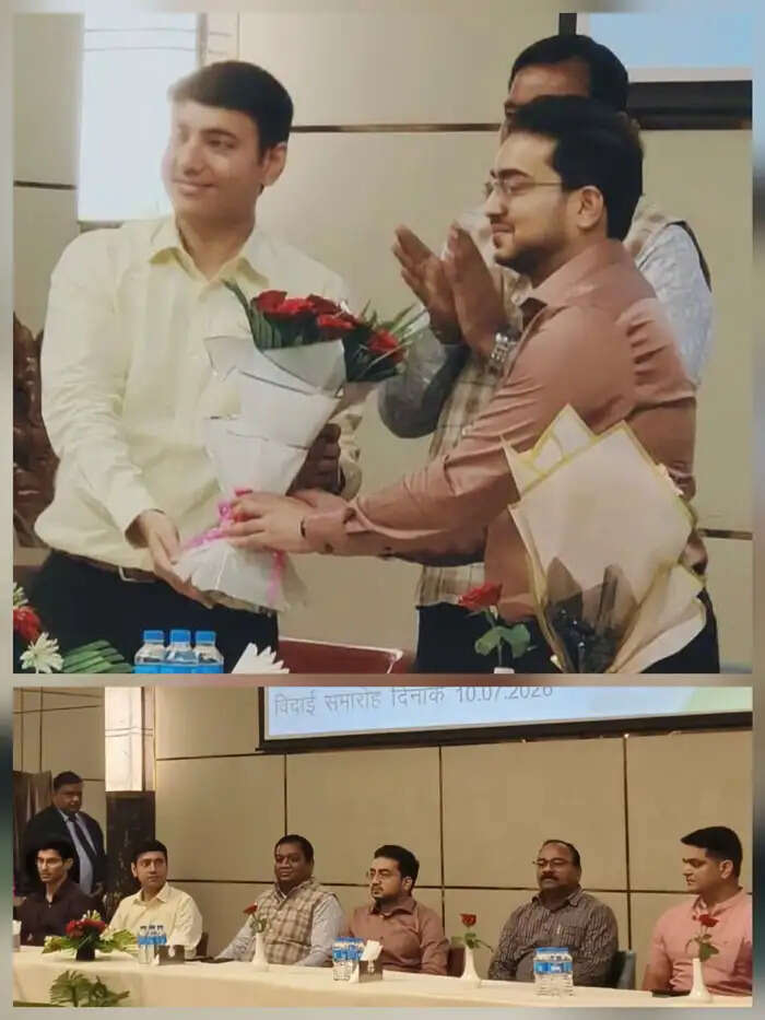 निवर्तमान सीईओ जिला पंचायत को दी गई विदाई