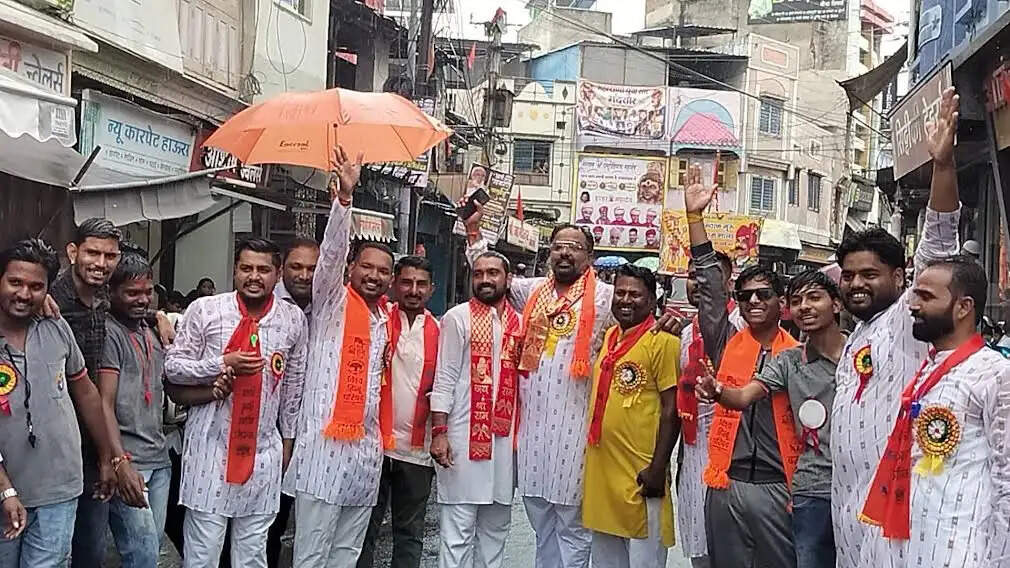 मंदसौरः विश्व हिंदू परिषद स्थापना दिवस एवं श्री कृष्ण जन्माष्टमी पर निकला जुलूस